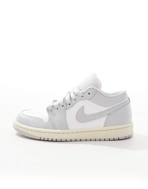 Jordan Air Jordan 1 Low ホワイト/グレー US 9.5 Nike Air Jordan 1 Low sneakers in white and gray | ASOS