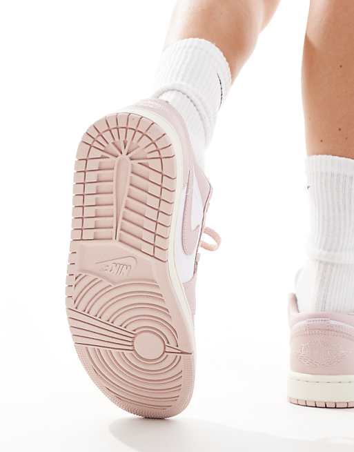 Nike Air Jordan 1 Low sneakers in white and pink | ASOS Nike Air Jordan 1 Low sneakers in white and pink | ASOS
