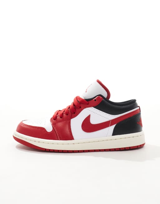 Jordan air force 1 red and white online