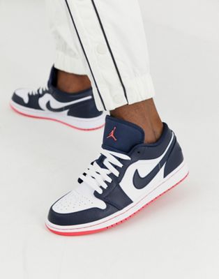 Nike Air Jordan 1 Low Trainers In Blue | ASOS