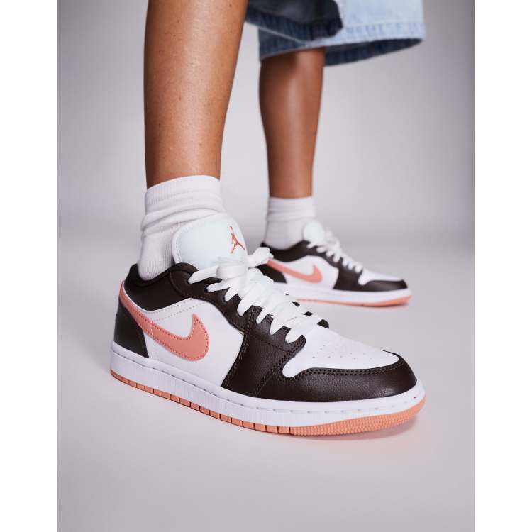 Nike Air Jordan Low trainers in brown and pink ASOS