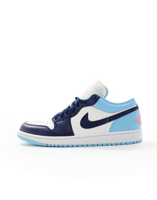 Nike Air Jordan Low trainers in light blue and white ASOS