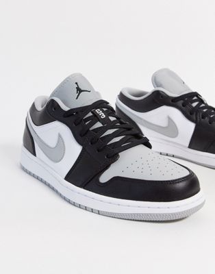 Nike Air Jordan 1 Low trainers in light smoke grey/black | ASOS