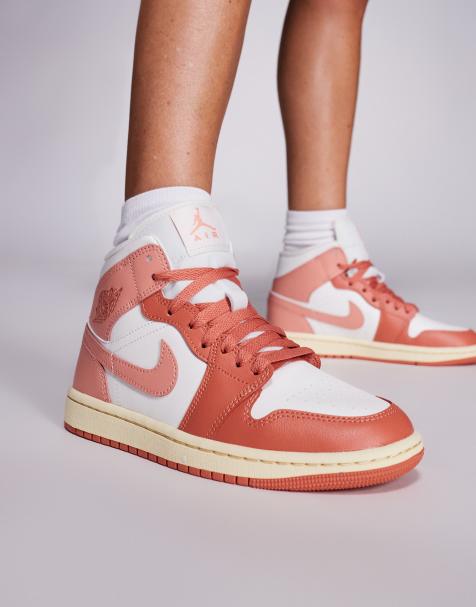Nike - Air Jordan 1 Mid - Orange/pink sneakers - view 1
