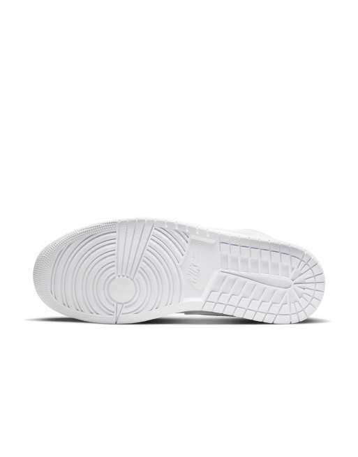 Nike Air Jordan 1 mid scarpe bianche, 2 di 4