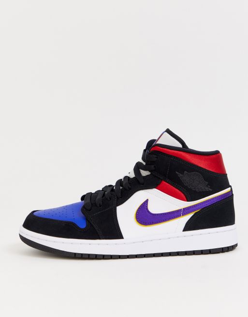 Nike Air Jordan 1 Mid Se Lakers Top 3 Sneakers 005 Asos