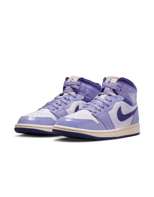 Nike Air Jordan 1 Mid SE sneakers in purple ASOS