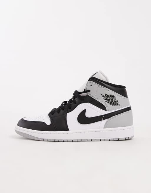 Nike – Air Jordan Mid – Sneaker in Weiß und Schwarz ASOS
