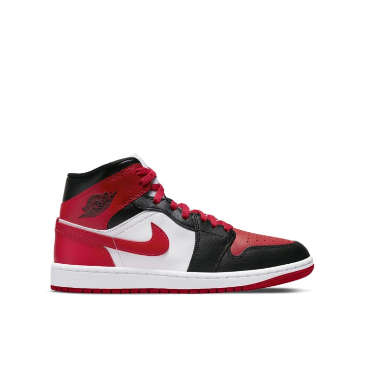 Nike Air Jordan 1 mid sneakers in black and red | ASOS