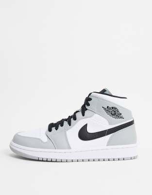 air jordan 1 grey and black