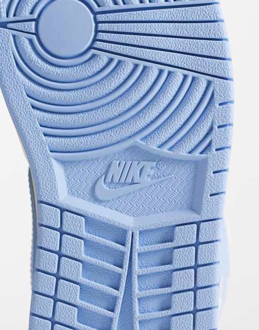 Nike Air Jordan 1 Mid sneakers in light blue and white | ASOS