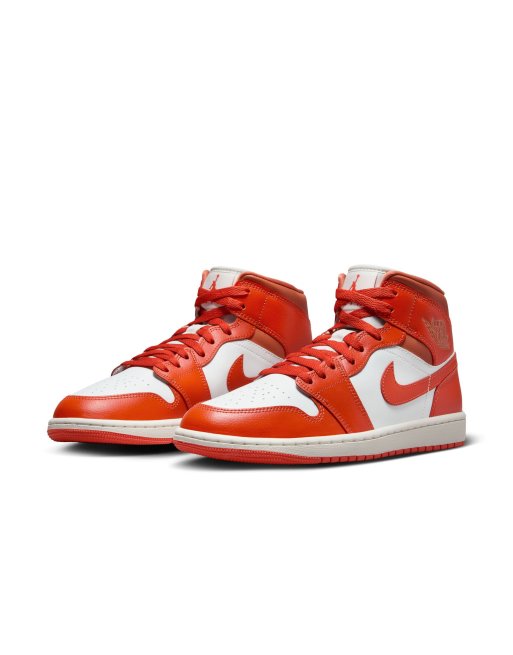 Nike air jordan 1 mid orange best sale