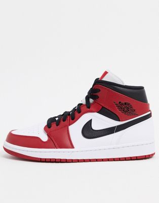 red and white nike air jordans