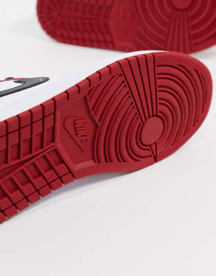 jordan mid white red