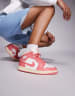 Nike Air Jordan 1 Mid sneakers in pink | ASOS