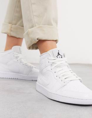 air jordan 1 mids white