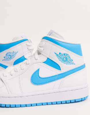air jordan 1 blau weiß