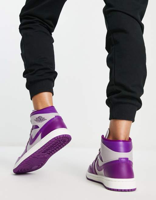 court purple air jordan mid grÃ¼n lila
