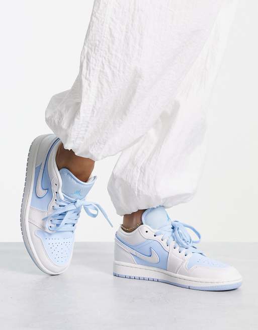 Nike – Air Jordan 1 – Niskie niebieskie buty sportowe, 4 z 4