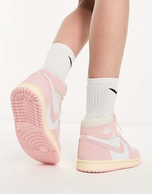 Nike Air Jordan 1 Retro Hi OG in washed pink