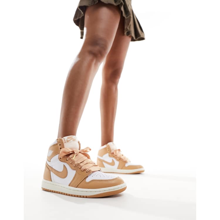 Air jordan 1 beige rose hot sale