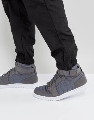 grey jordans with strap