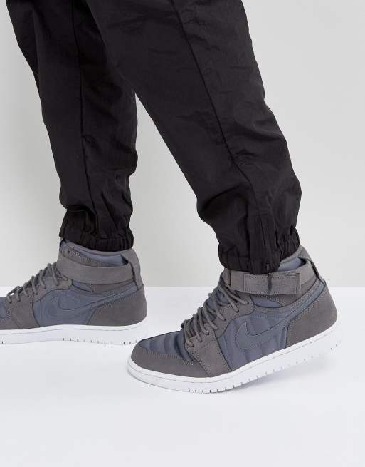 Nike Air Jordan 1 Retro High Strap Trainers In Grey 342132 005 ASOS