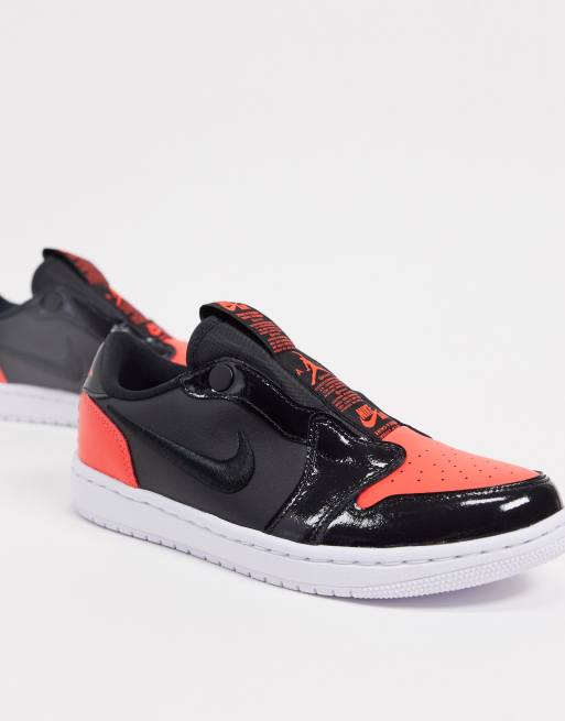 Nike Air Jordan 1 Retro Low Red And Black Slip On Sneakers Asos