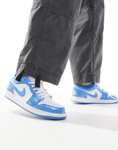 Nike - Air Jordan 1 SE - Baskets basses - Blanc et bleu - view 1