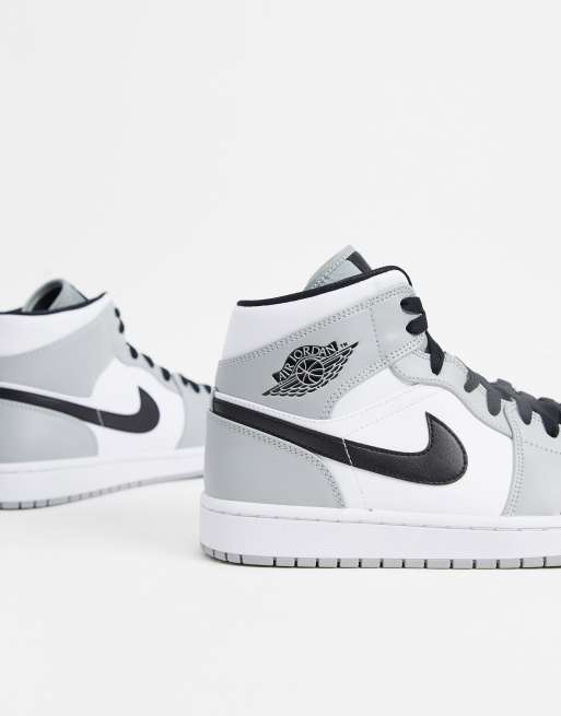 Nike Air - Jordan 1 - Sneakers alte grigio/bianco, 2 di 4