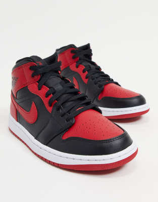 Nike Air Jordan 1 Sneakers alte nere e rosse ASOS