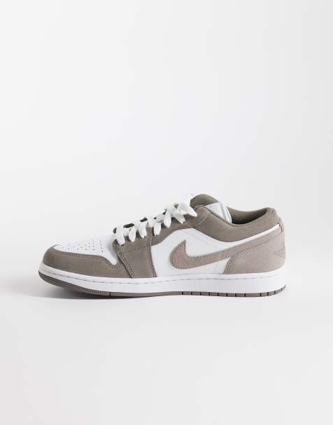 Nike - Air Jordan 1 - Sneakers basse marroni e bianche - view 1