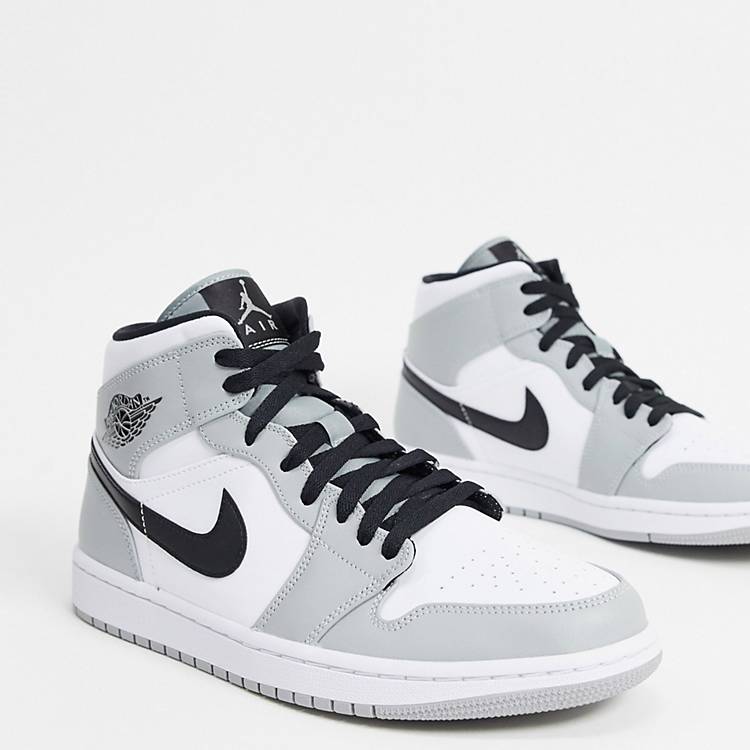 Risikabel opadgående betyder Nike Air Jordan 1 - Sneakers i grå/hvid | ASOS