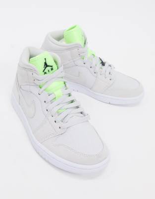 Jordan 1 outlet grey and neon