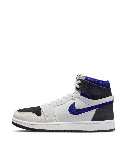 Jordans blue white black online