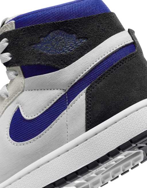 Nike Air Jordan 1 Zoom Comfort 2 sneakers in white black and blue ASOS