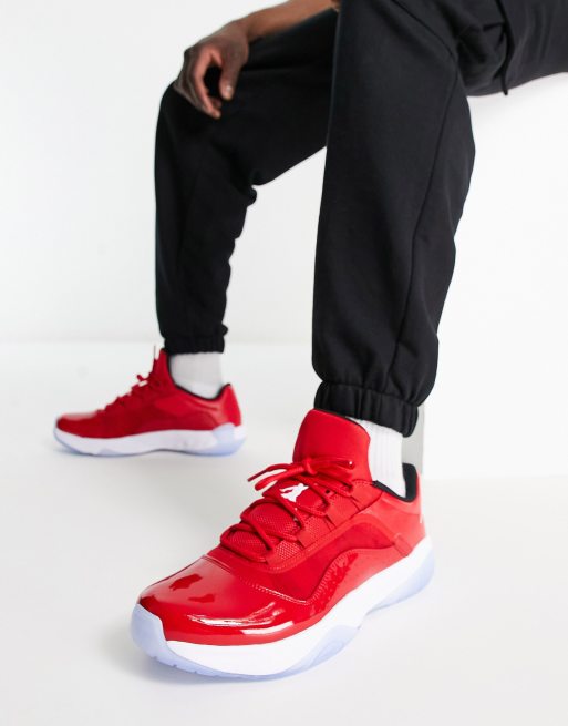 Jordan 11 rouge basse sale