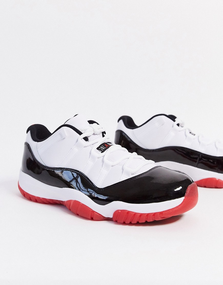 Nike Air - Jordan 11 - Retro lage sneakers in wit/rood/zwart