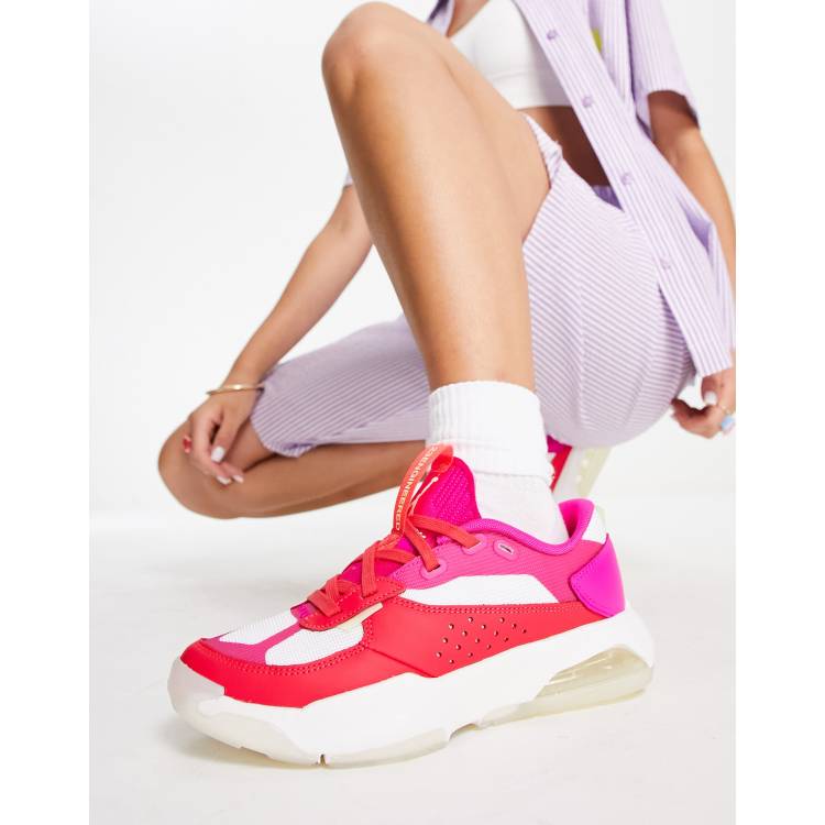 Red and best sale pink jordans