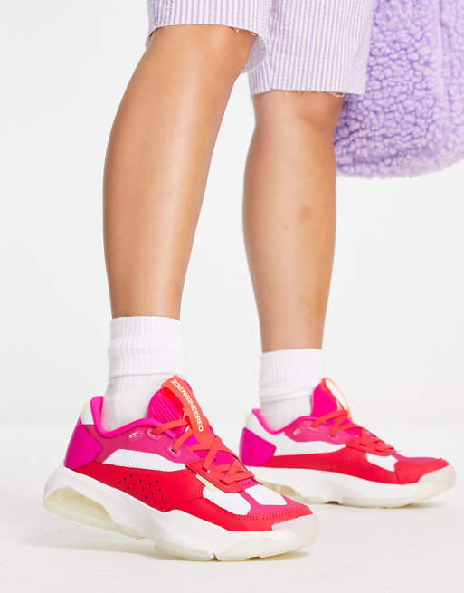 Nike Air Jordan 200E sneakers in siren red/pink prime | ASOS