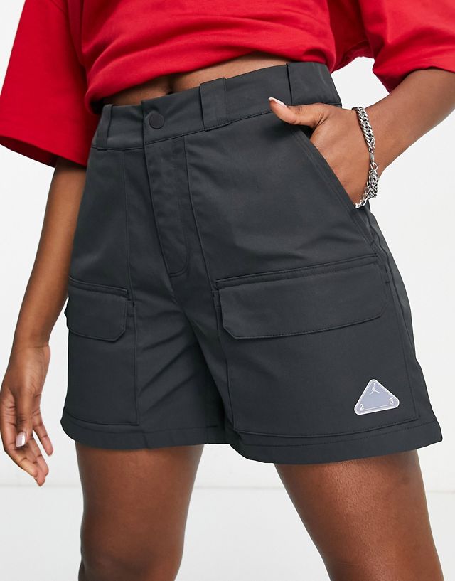 Nike Air Jordan 23 Engineered high waist panel shorts in black
