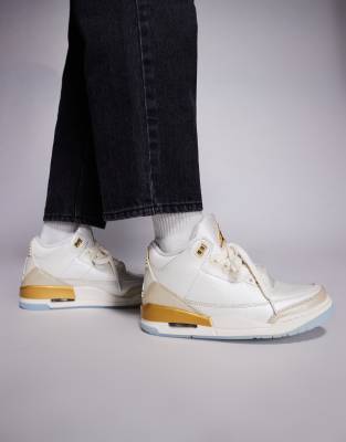 Jordan Nike Air  3 Retro Sneakers In White