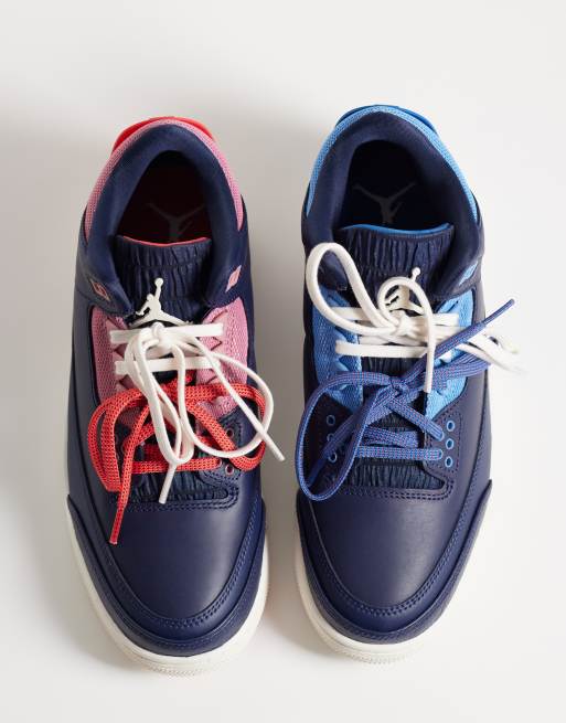 Nike Air Jordan 3 Retro sneakers in red, 2 of 5