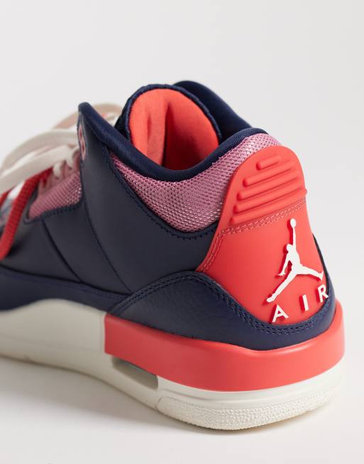 Nike Air Jordan 3 Retro sneakers in red, 5 of 5