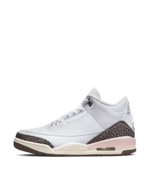 Air jordan 3 retro white dark 2024 mocha & chrome