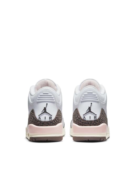 Nike Air Jordan 3 Retro sneakers in white/dark mocha | ASOS