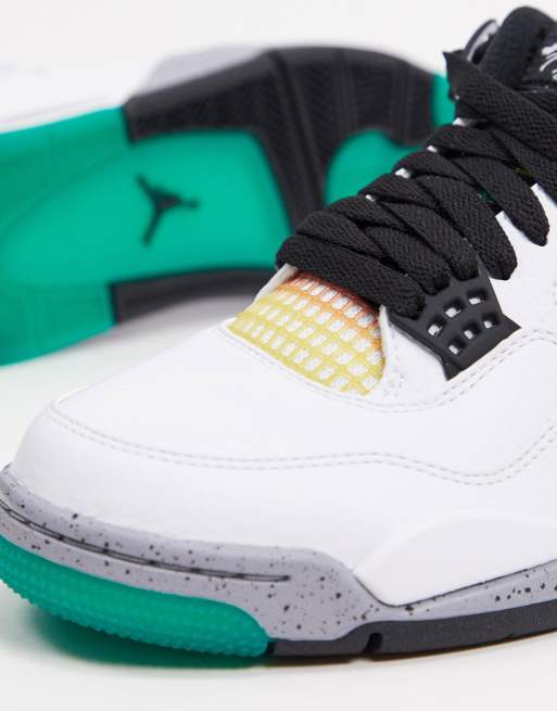 Air jordan 4 discount blanche et verte