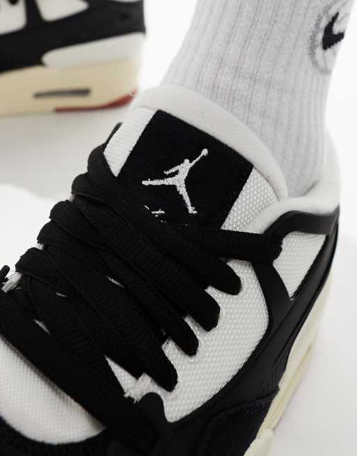 Nike – Air Jordan 4 Remastered – Biało-czarne buty sportowe, 4 z 5