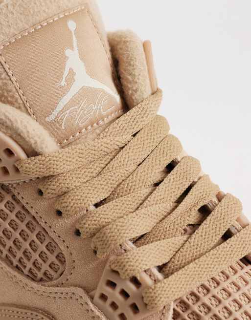 Nike Air Jordan 4 Retro sneakers in beige | ASOS