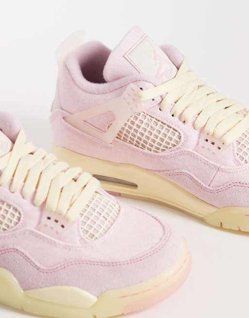 Nike Air Jordan 4 Retro sneakers in light pink, 4 of 5